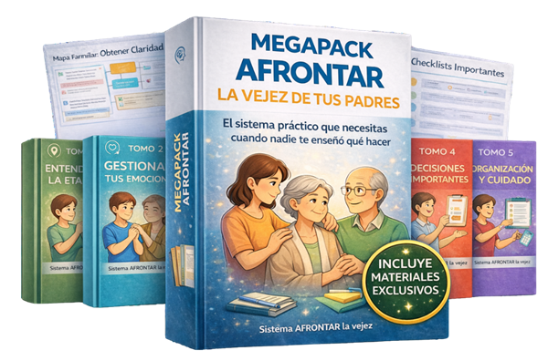 MegaPack Afronta la Vejez de tus Padres + Sistema Familia Organizada